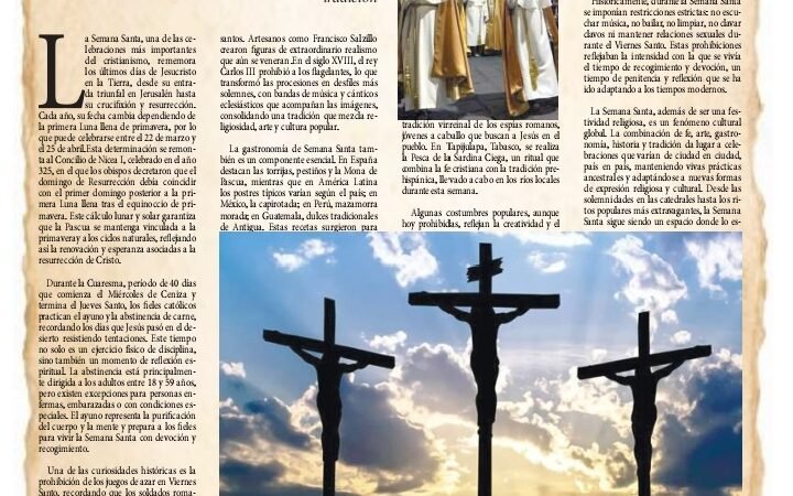 SEMANA SANTA; TRADICIÓN, CULTURA Y CURIOSIDADES EN EL MUNDO